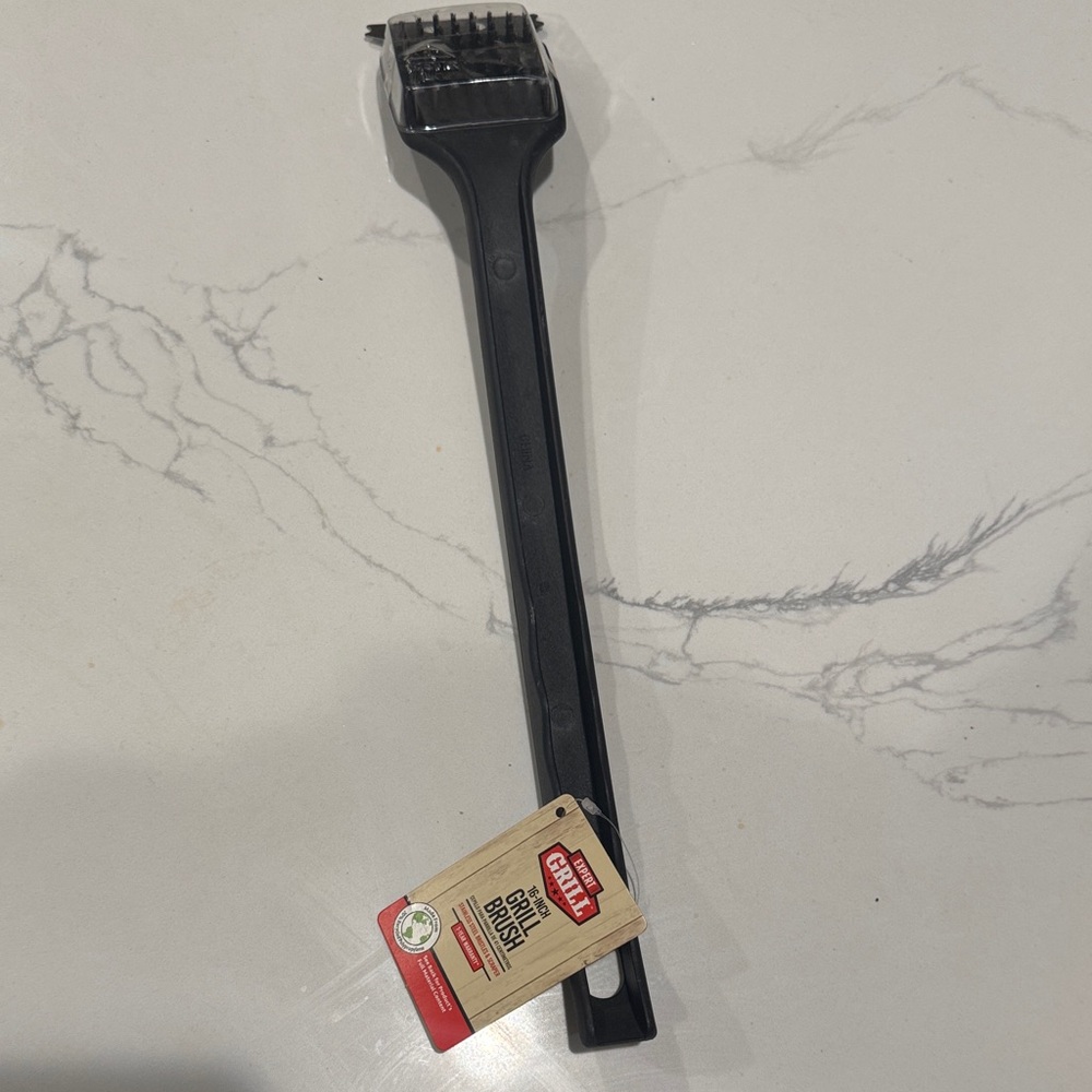 Grill Cleaning Brush with Black Handle